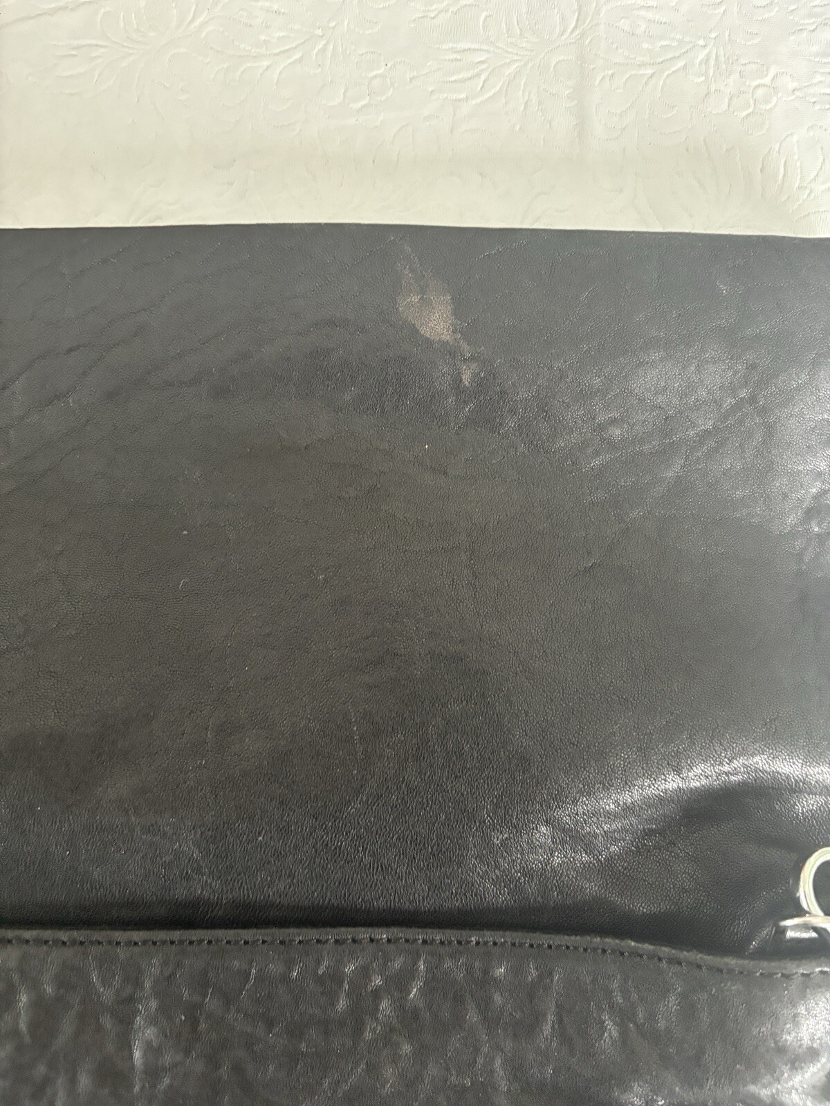 Stella & Dot Waverly Purse Black Lambs Leather Crossbody-Shoulder-Clutch ￼ 58