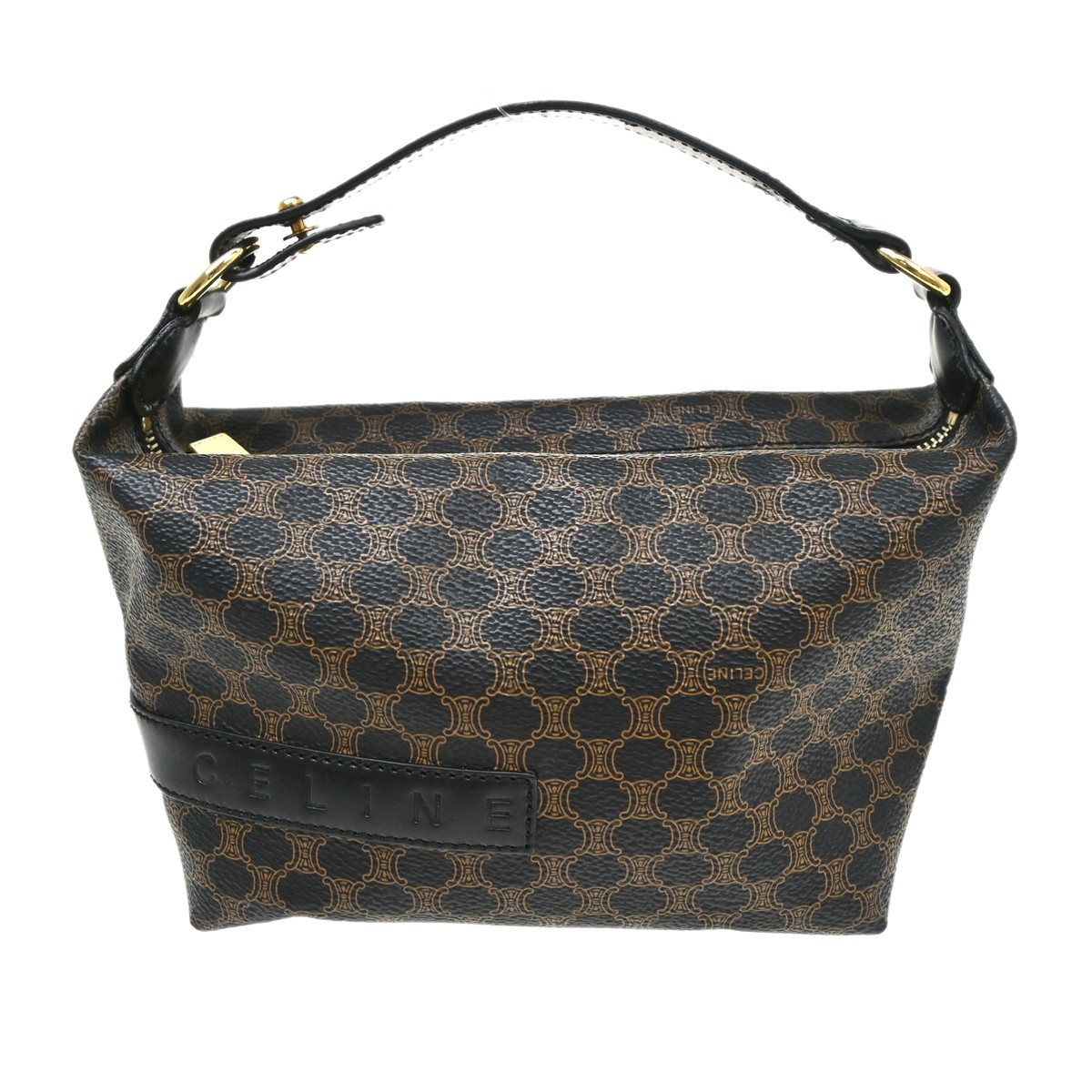 Celine Brown Black Macadam Handbag MC01/1 NQ09843