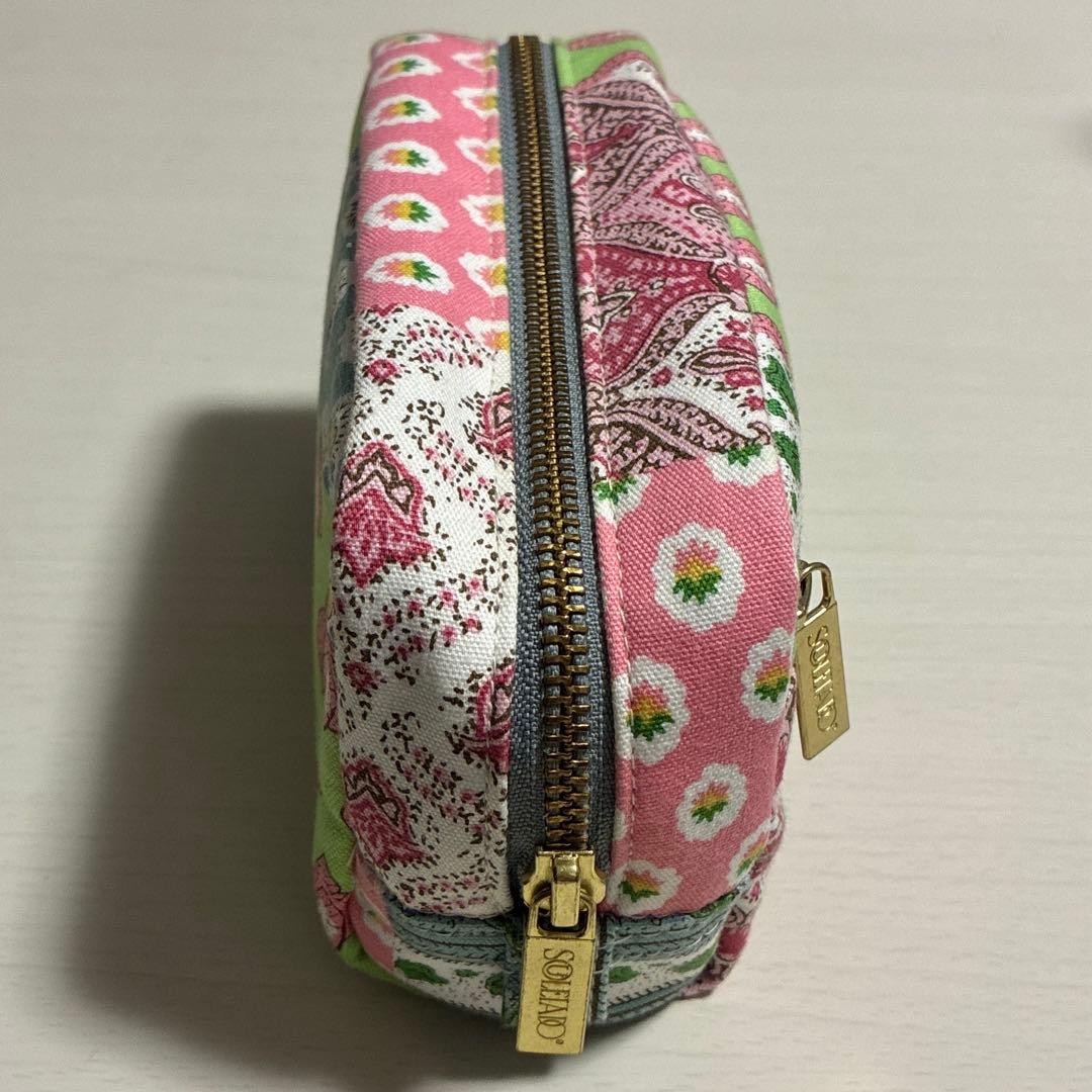 SOULEIADO Floral Pouch – Compact Makeup Bag, 17x11x6cm