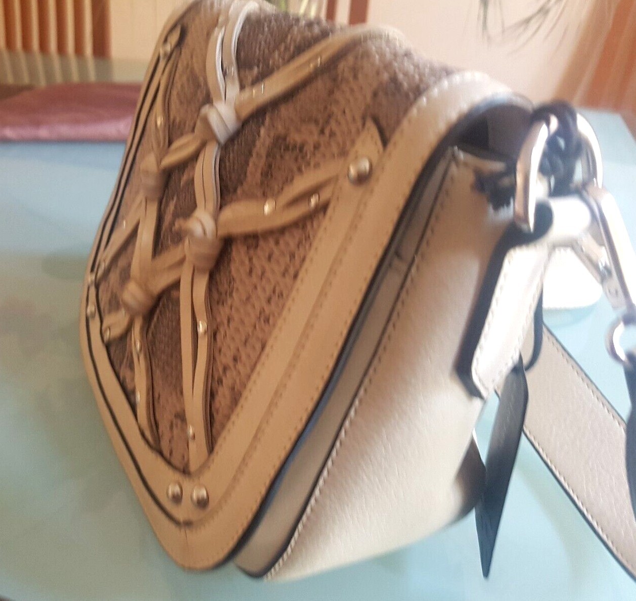 New Joelle Hawkens Light Color Real Leather Multi Pockets Crossbody/Shoulder bag