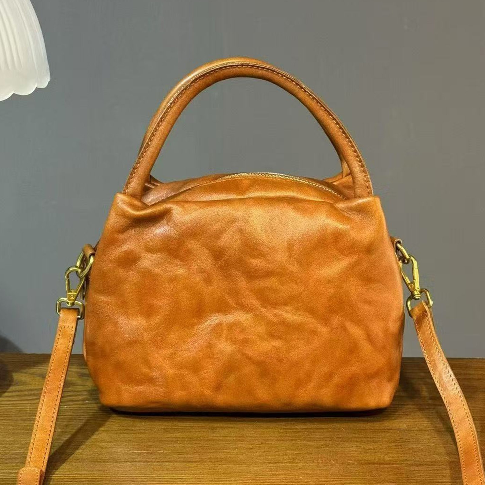 Small Purses and Handbags Women Genuine Leather Phone Crossbody Shoulder Bag