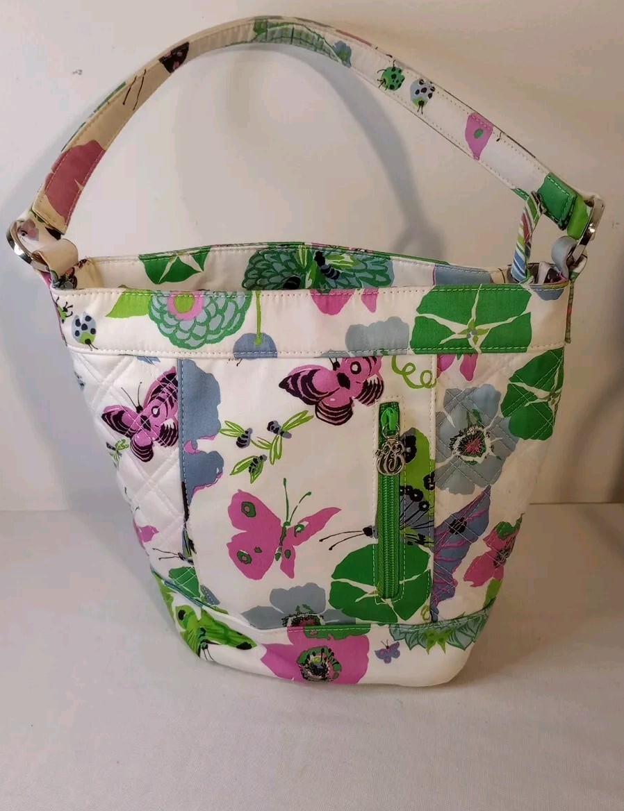 Vera Bradley Julie Sateen Butterfly Garden (LIMITED EDITION) Spring Easter