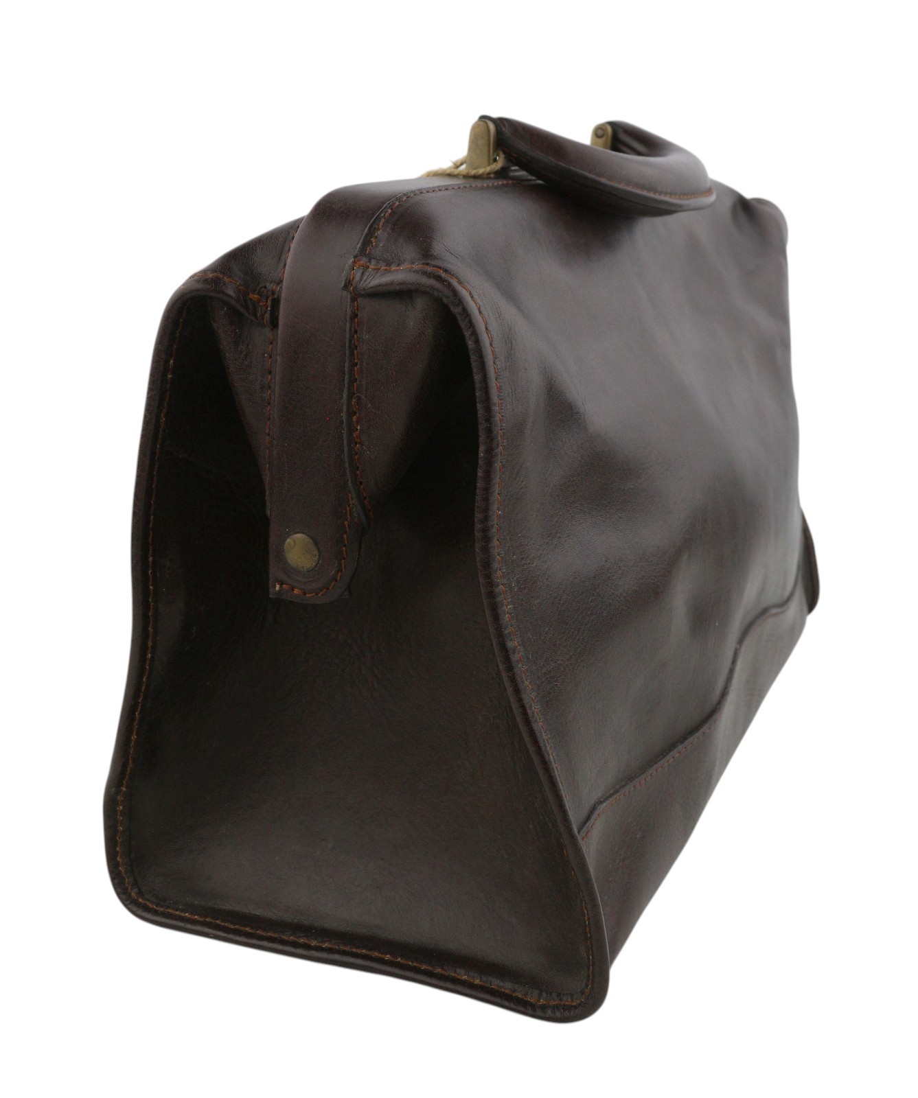 TIME RESISTANCE David Copperfield Women Bag Brown Leather Doctor Briefcase