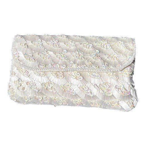 Fine Arts Ivory Beaded Evening Bag