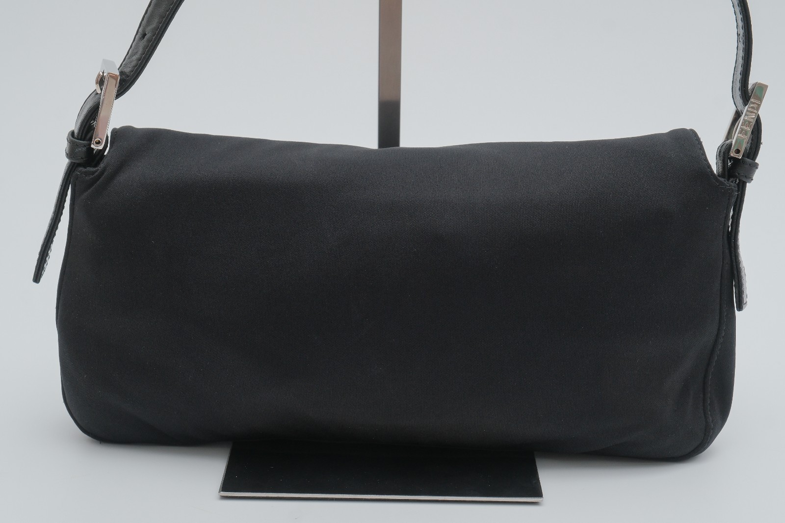 Fendi Mamma Baguette Shoulder Hand Bag Purse Black *Beautiful*