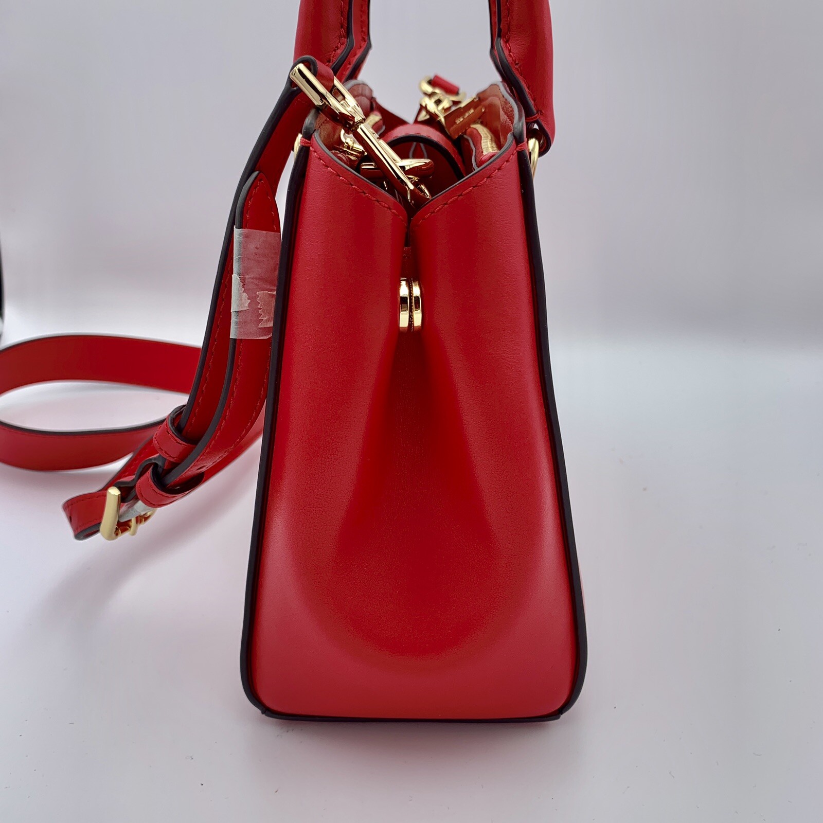 Michael Kors Benning Medium Leather Satchel Crossbody Handbag Purse NWT Reg $328