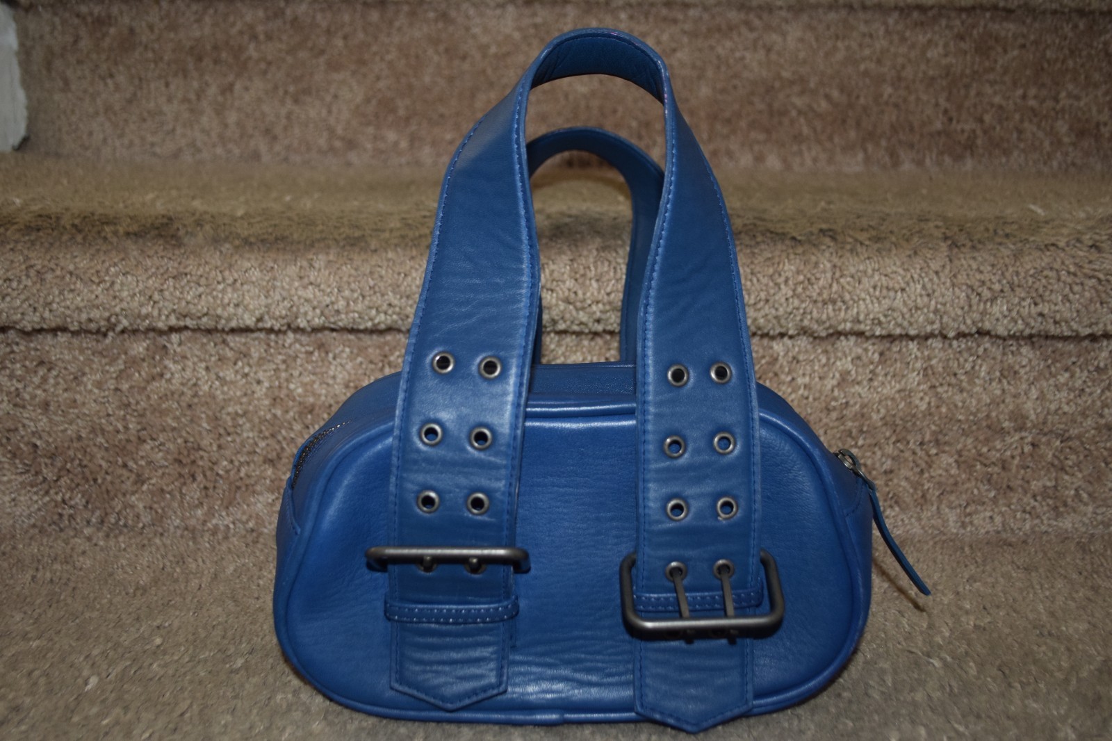 Free People Say Yes Navy Blue Mini Bag Handbag Purse New With Tag