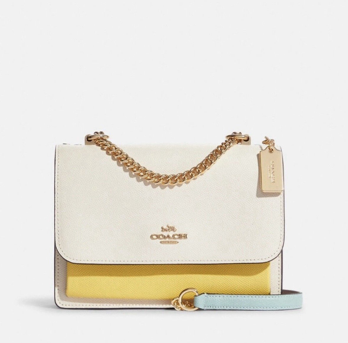 Coach Klare Crossbody In Colorblock Gold/Chalk Multi C8630