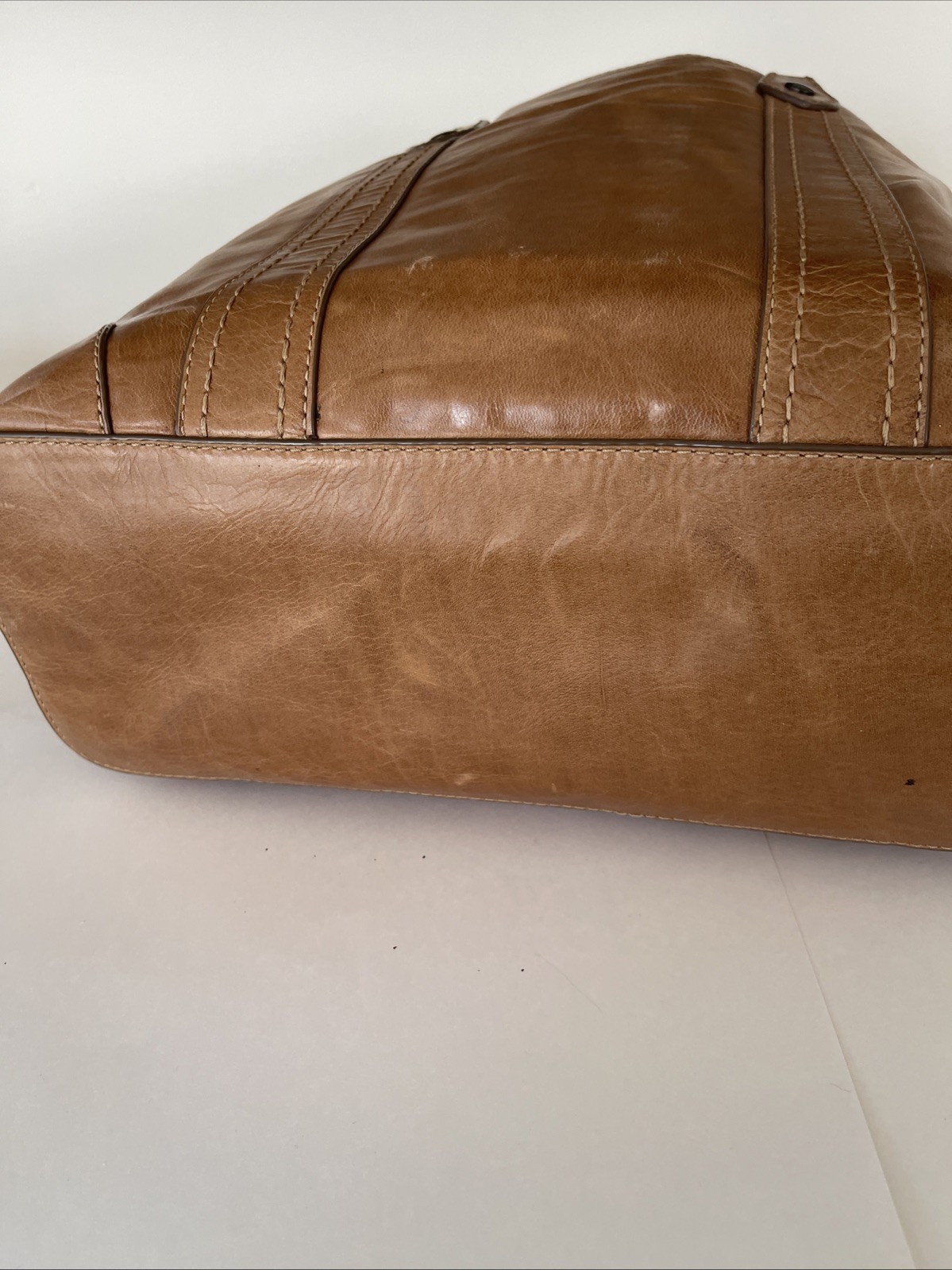Frye Melissa Large Shopper Tote Bag COGNAC DB181 NWT $358