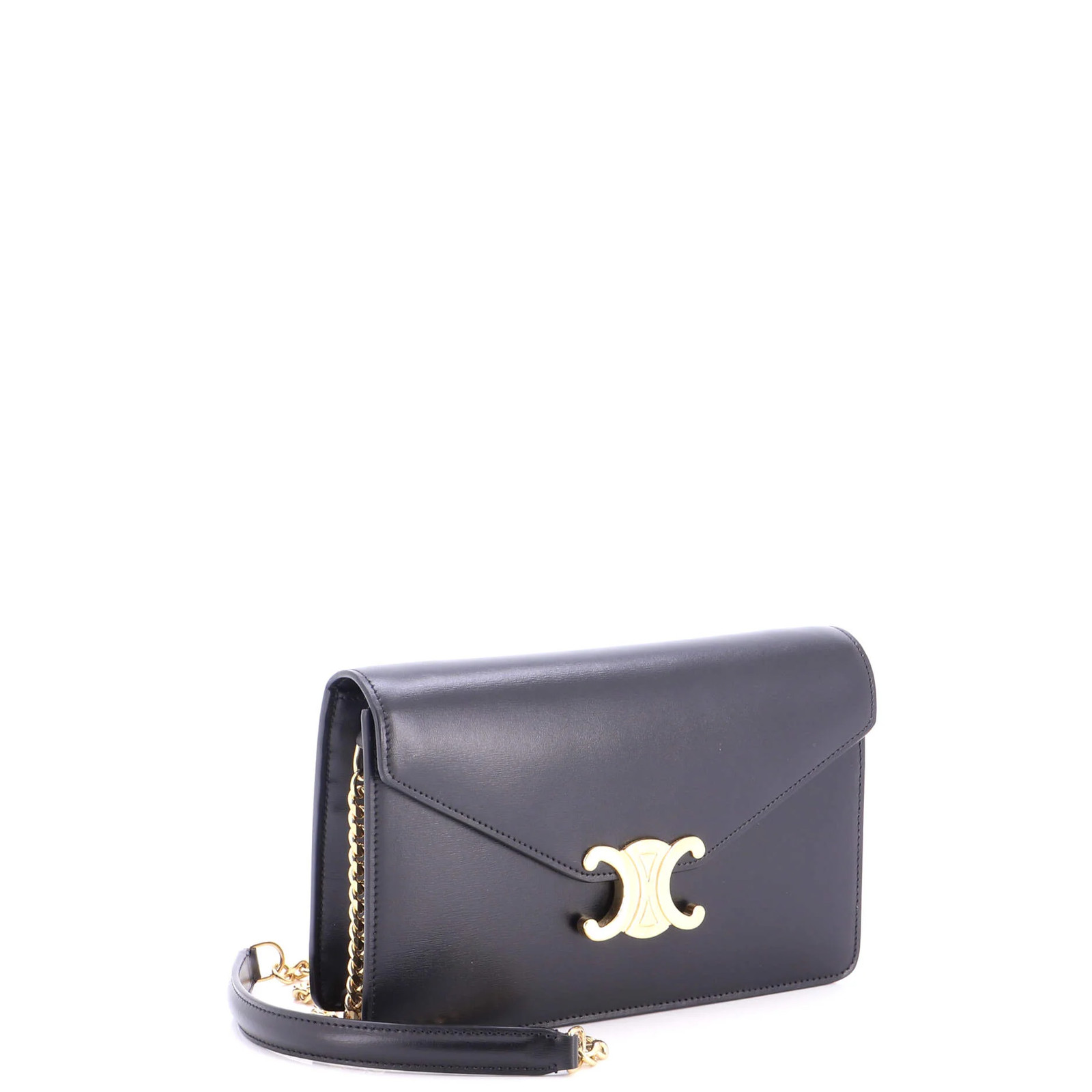 Celine Margo Triomphe Wallet on Chain Leather