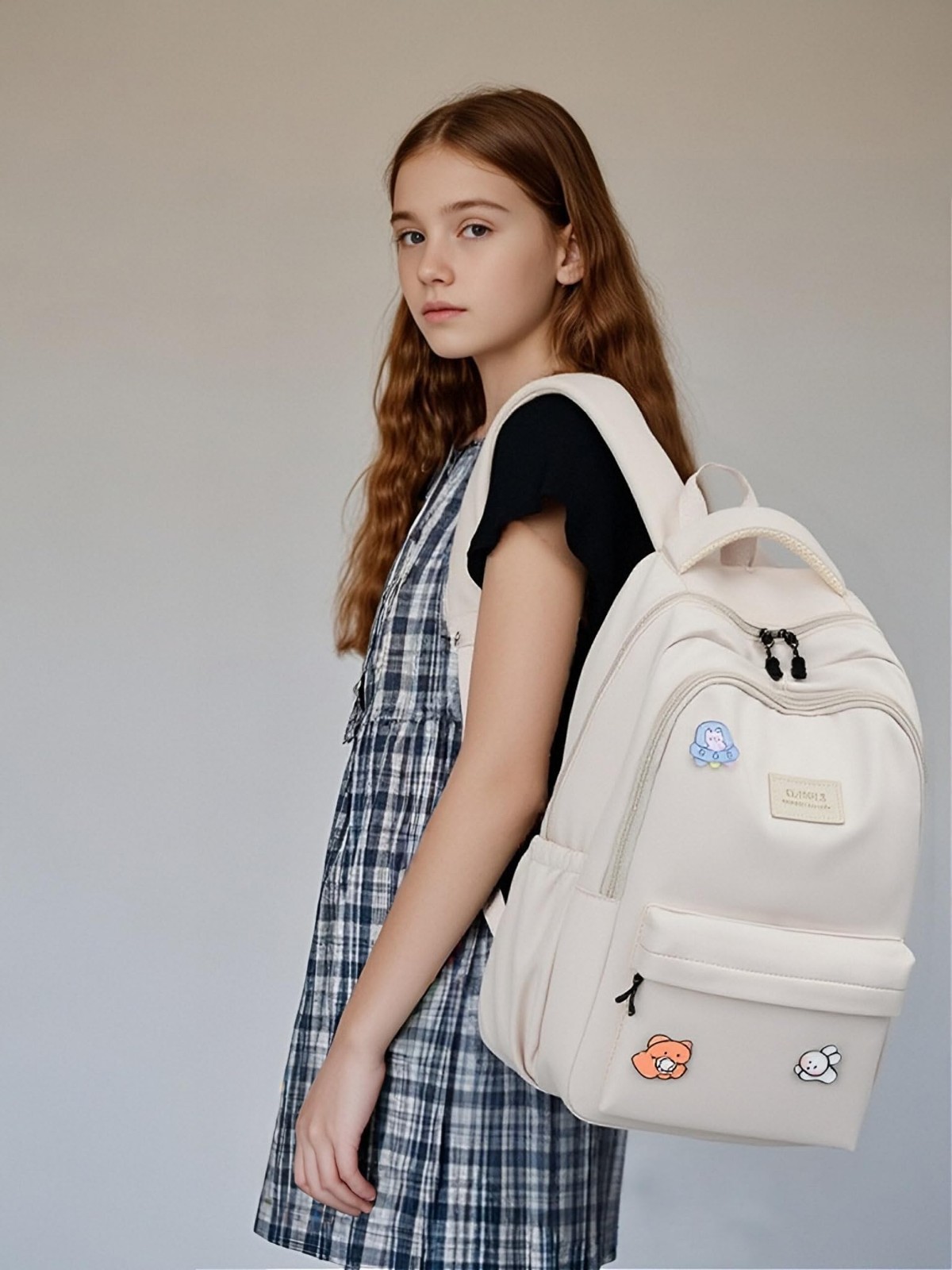 School Backpack for Teen Girls Cute Bookbag for High Middle School College Aesth