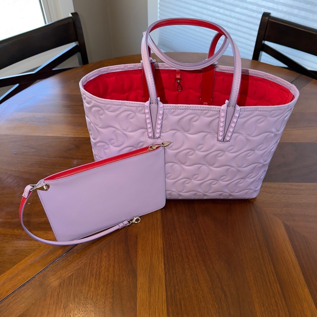 Christian Louboutin Lavender Cabata Tote Bag SKU776