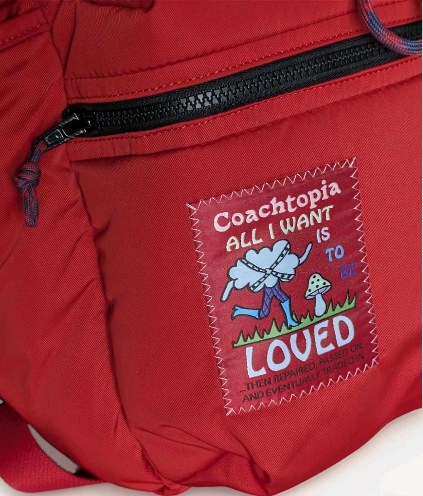 Coach Coachtopia Loop Backpack Red – “All I Want Is To Be Loved” Recycled rPET