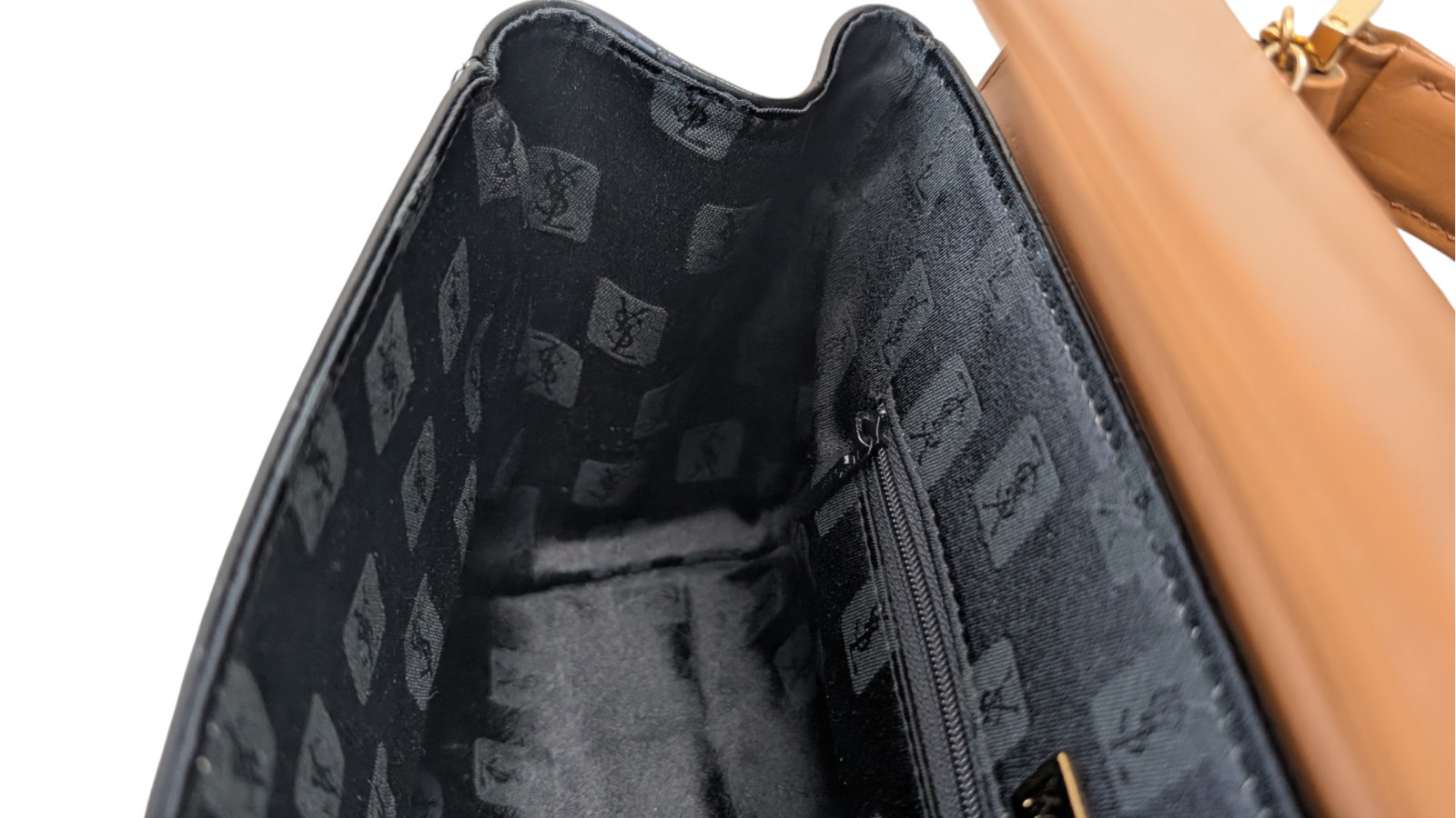 Yves Saint Laurent Hand bag PVC Leather Purse Vintage YSL