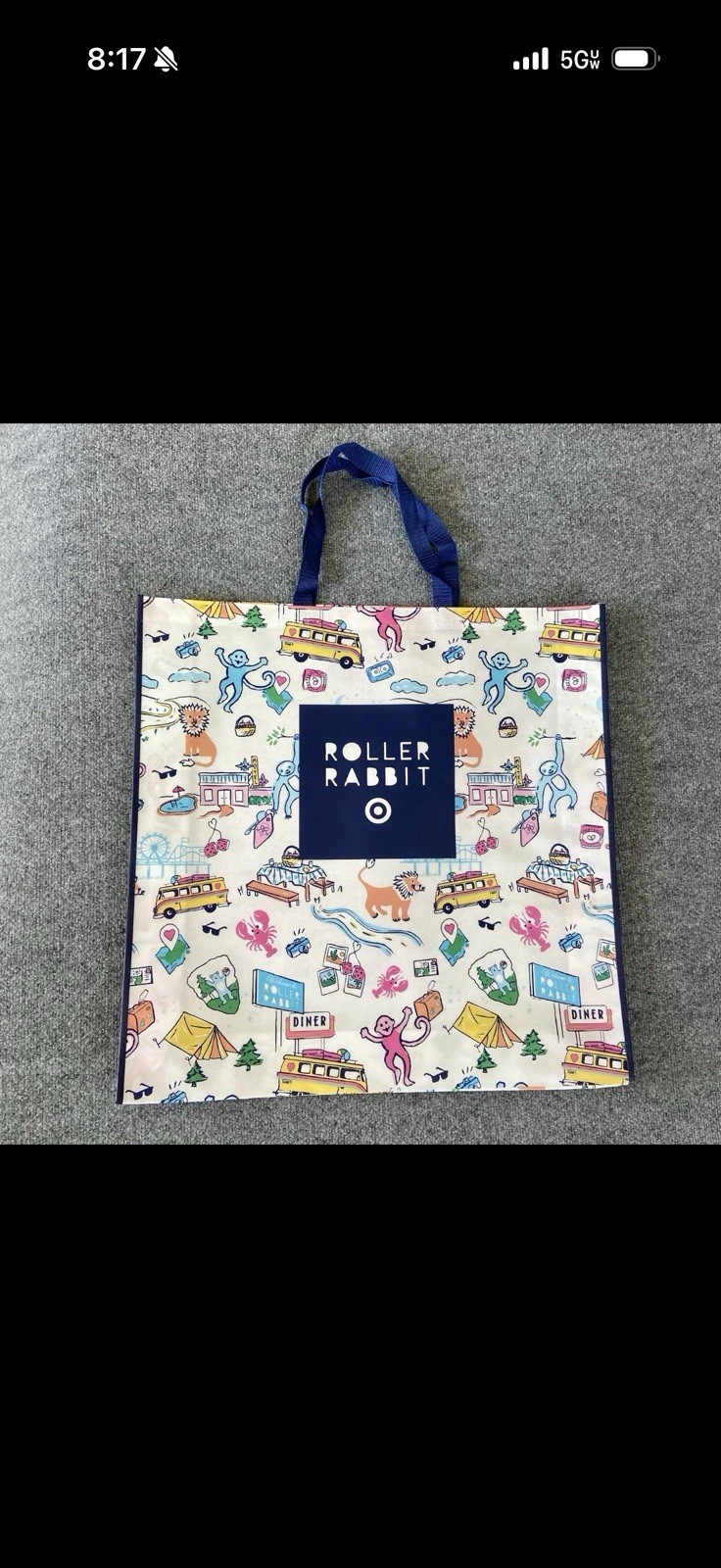 Roller Rabbit Target Exclusive Shopping Bag Tote 3/7/2026 Rare Gift Promo