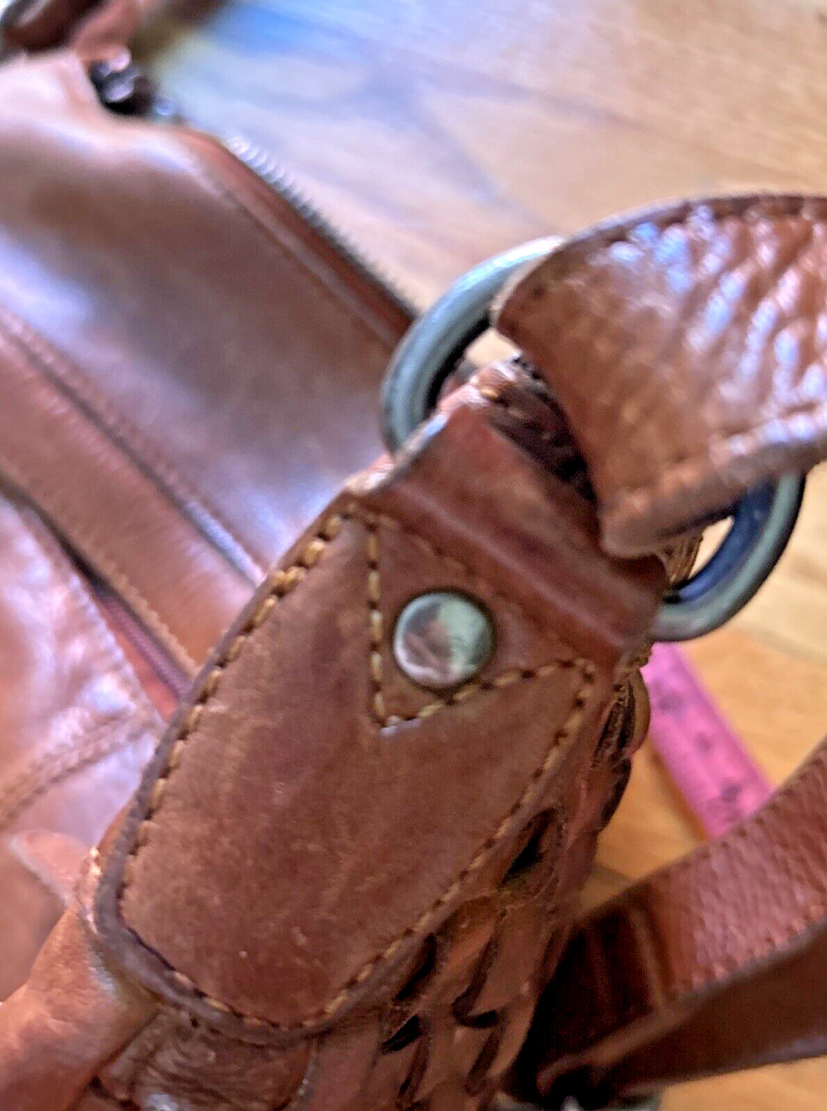 Vilenca Holland Woven Brown Supple Leather Crossbody Bag Anthropologie