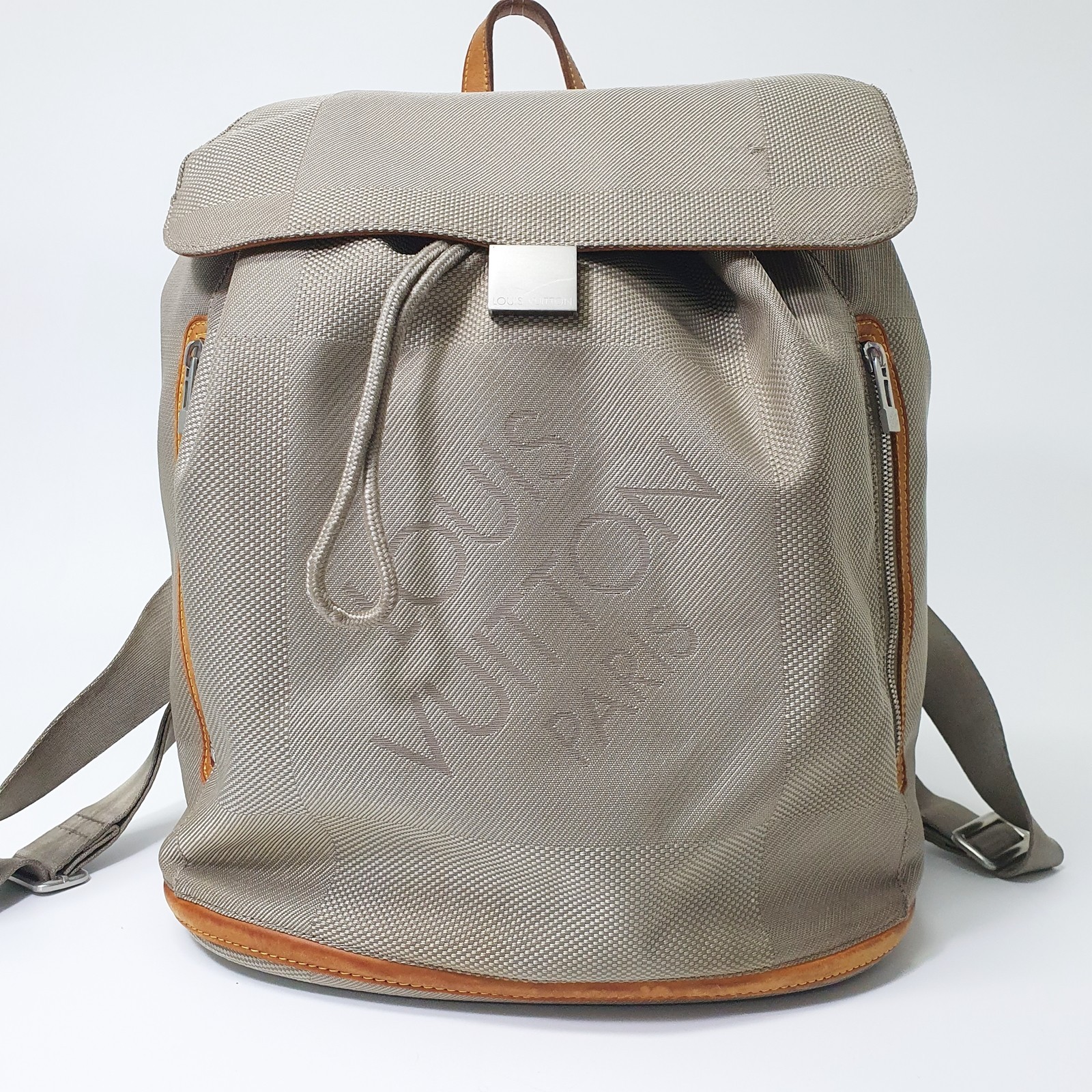 Authentic Louis Vuitton Pionie Damier Geant Backpack M93056 Guaranteed Bag LF231