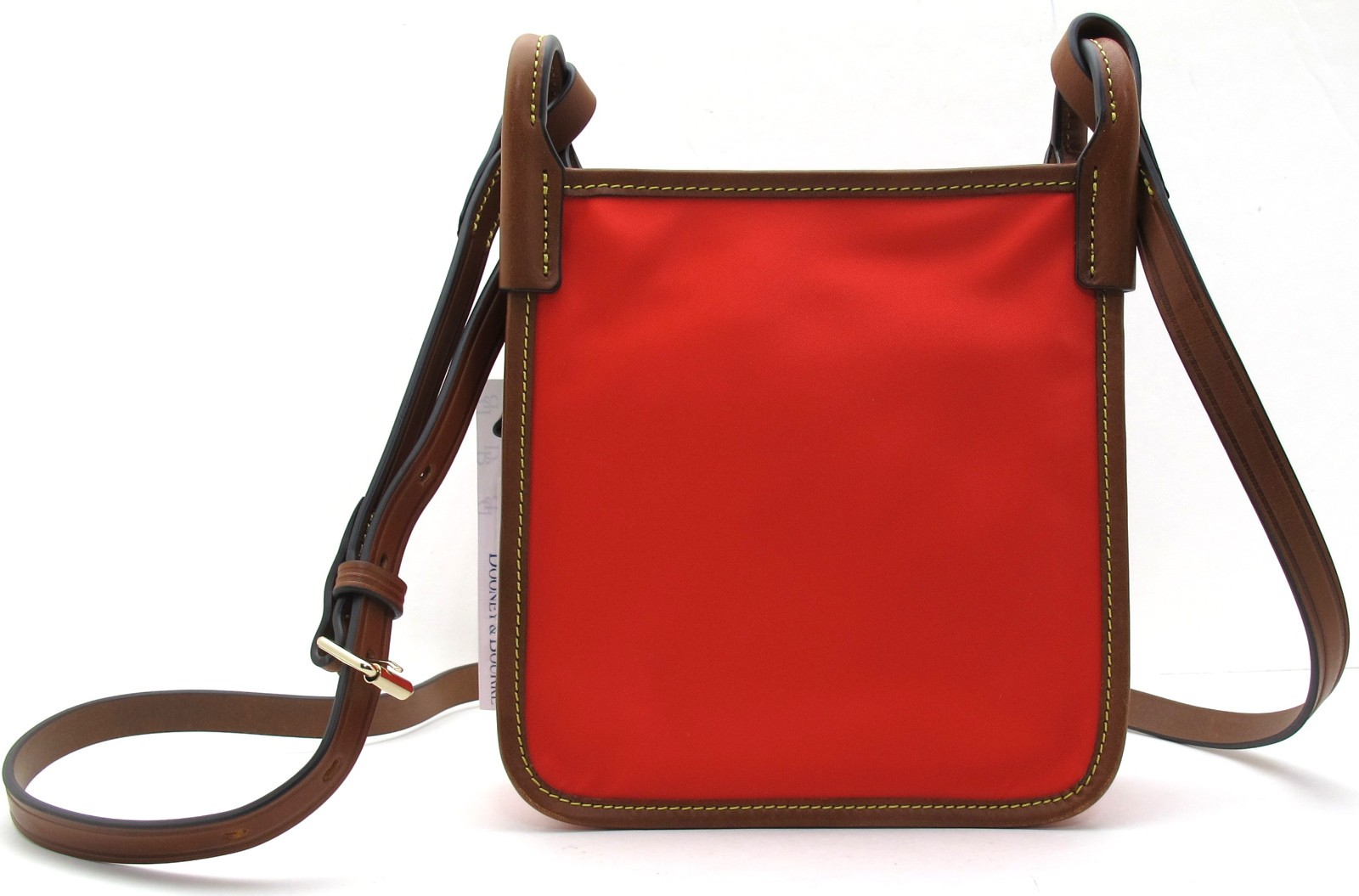 NEW Authentic DOONEY BOURKE Letter Carrier Nylon/Leather Messenger/Crossbody Red