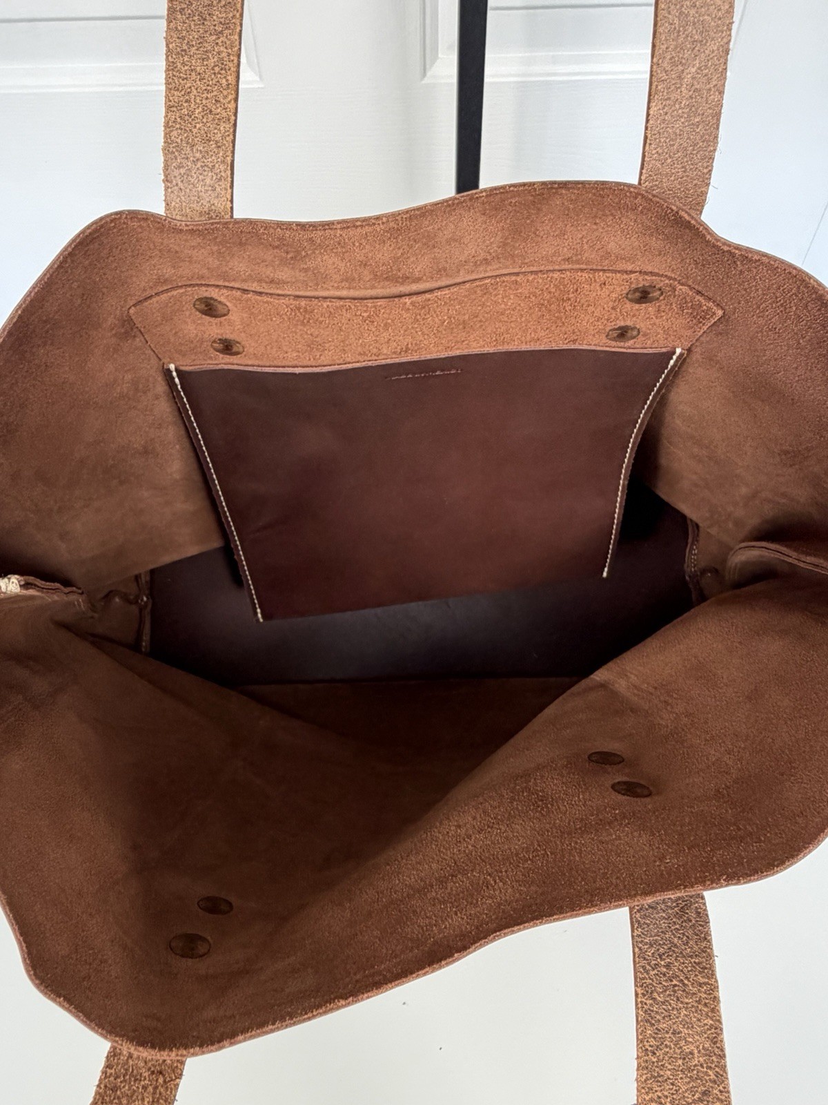 Whipping + Post WP Standard Brown Vintage Leather Tote Bag Large NWT $246