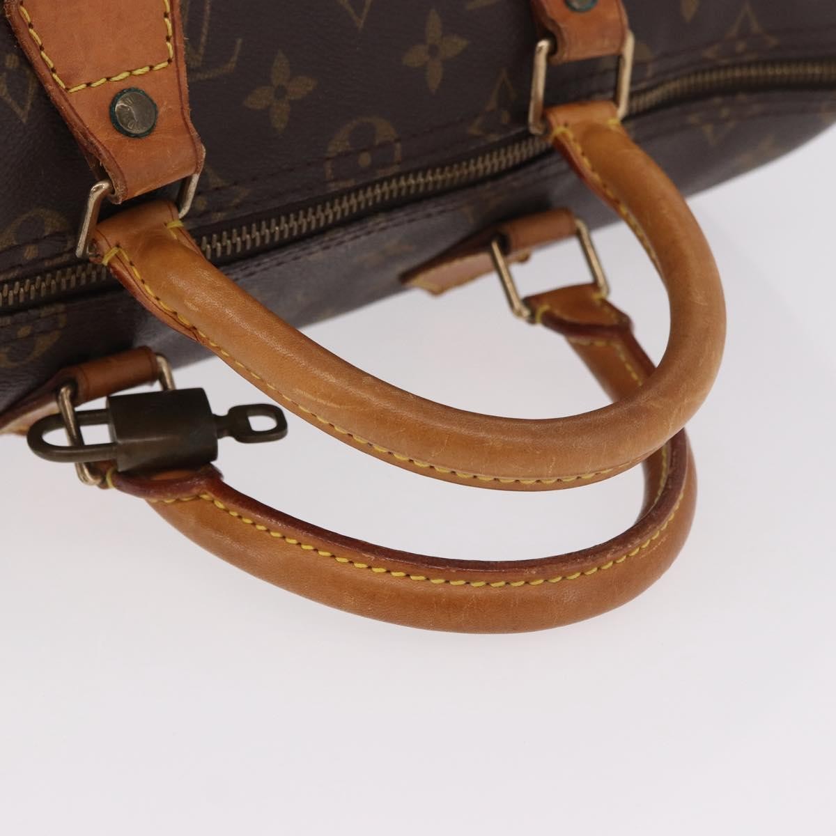 LOUIS VUITTON Monogram Speedy 35 Hand Bag M41524 LV Auth 183027A