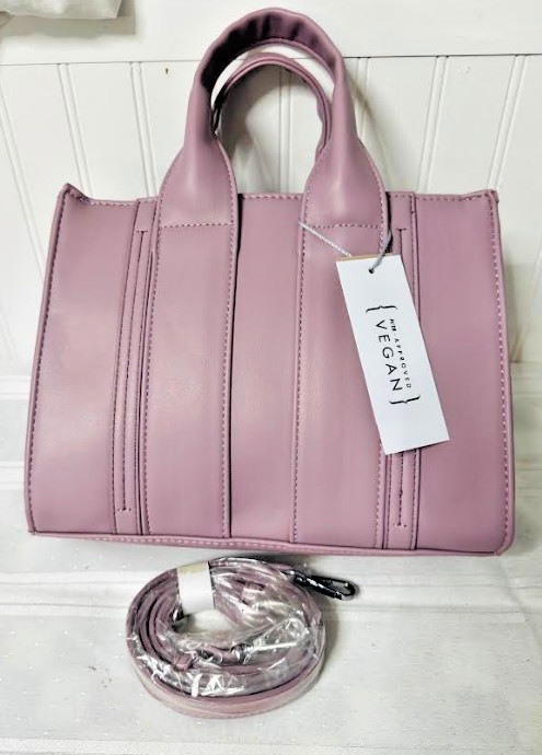 Fashion Faux Tote Satchel Bag GL-0131-M LAVENDER NWT