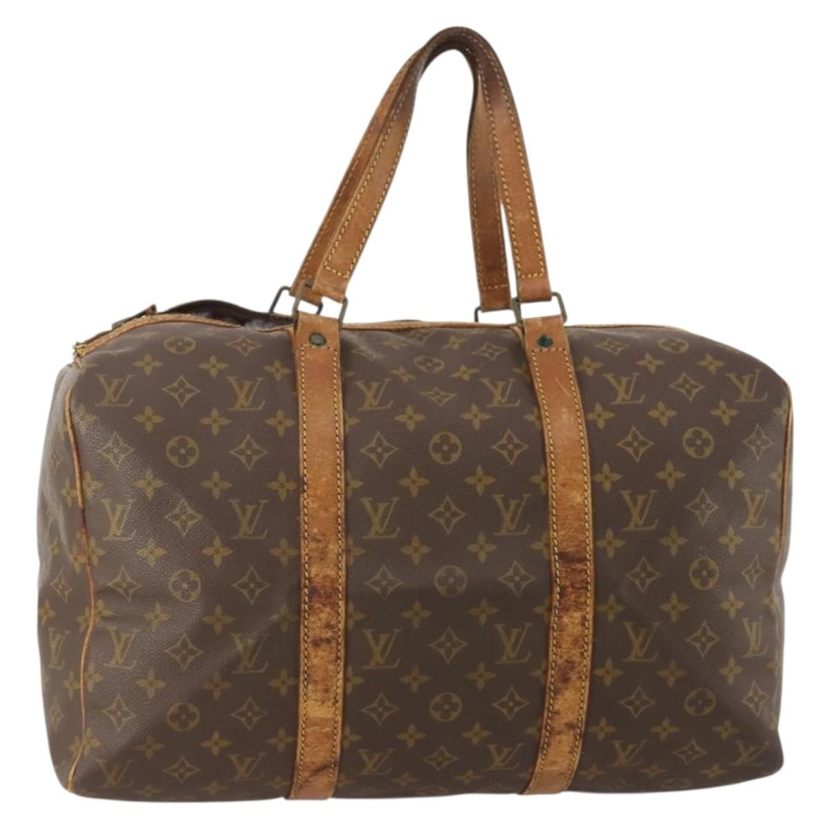 LOUIS VUITTON Monogram Sac Souple 45 Boston Bag M41624 LV Auth 180309