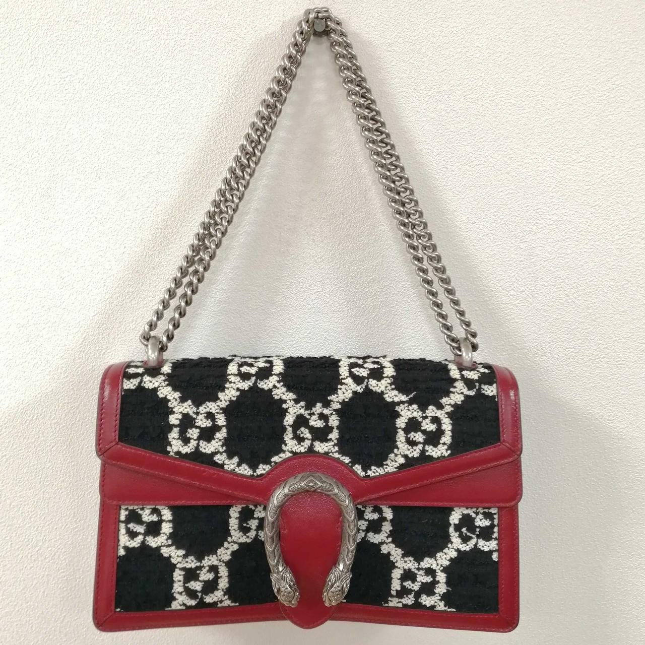 Gucci I B02918240 Black x Red Duonissos Shoulder Bag h1_0709