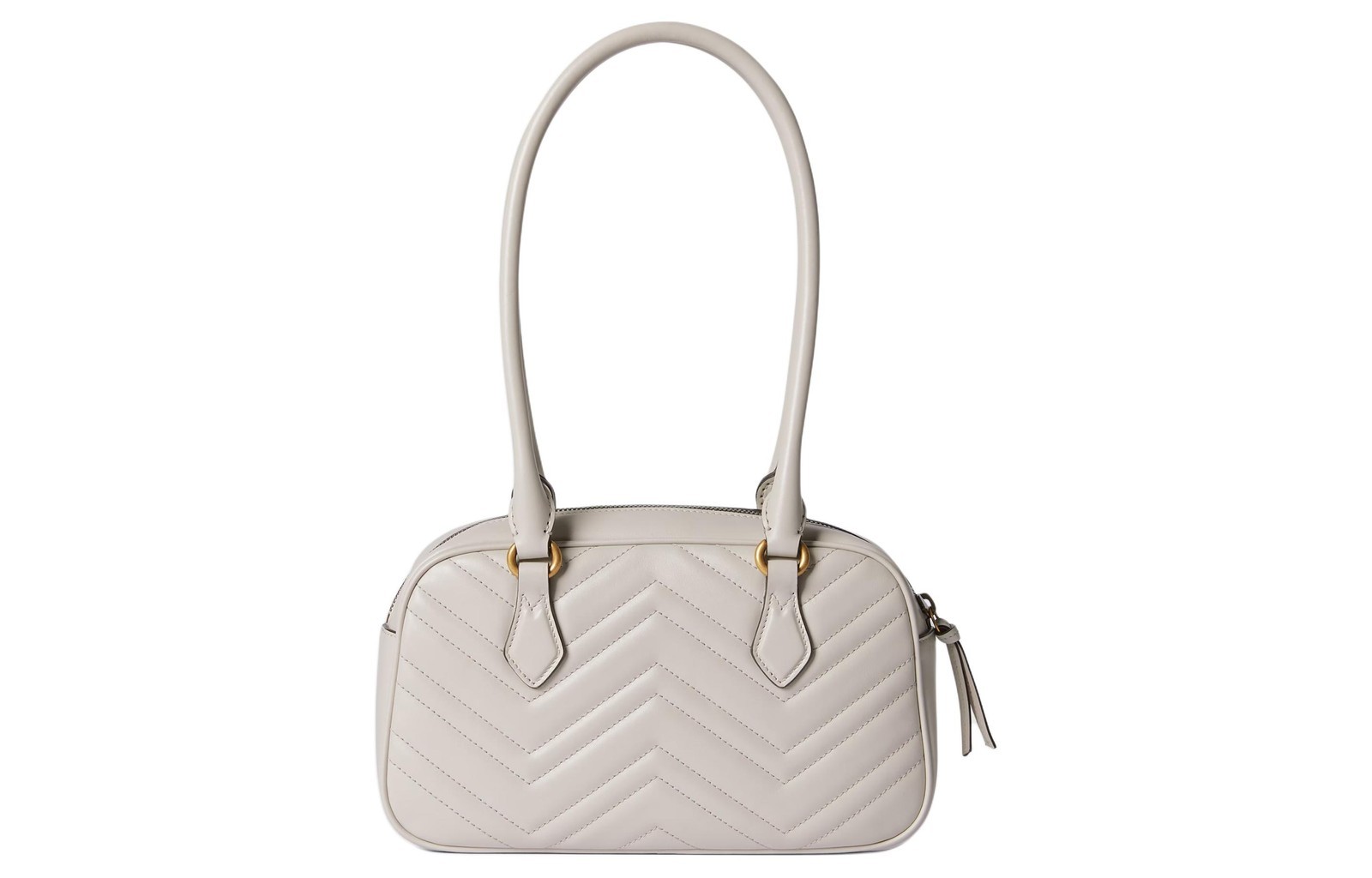 GUCCI Shoulder Bags Leather Gray Women 10.0 x 2.5 x 6.0 in