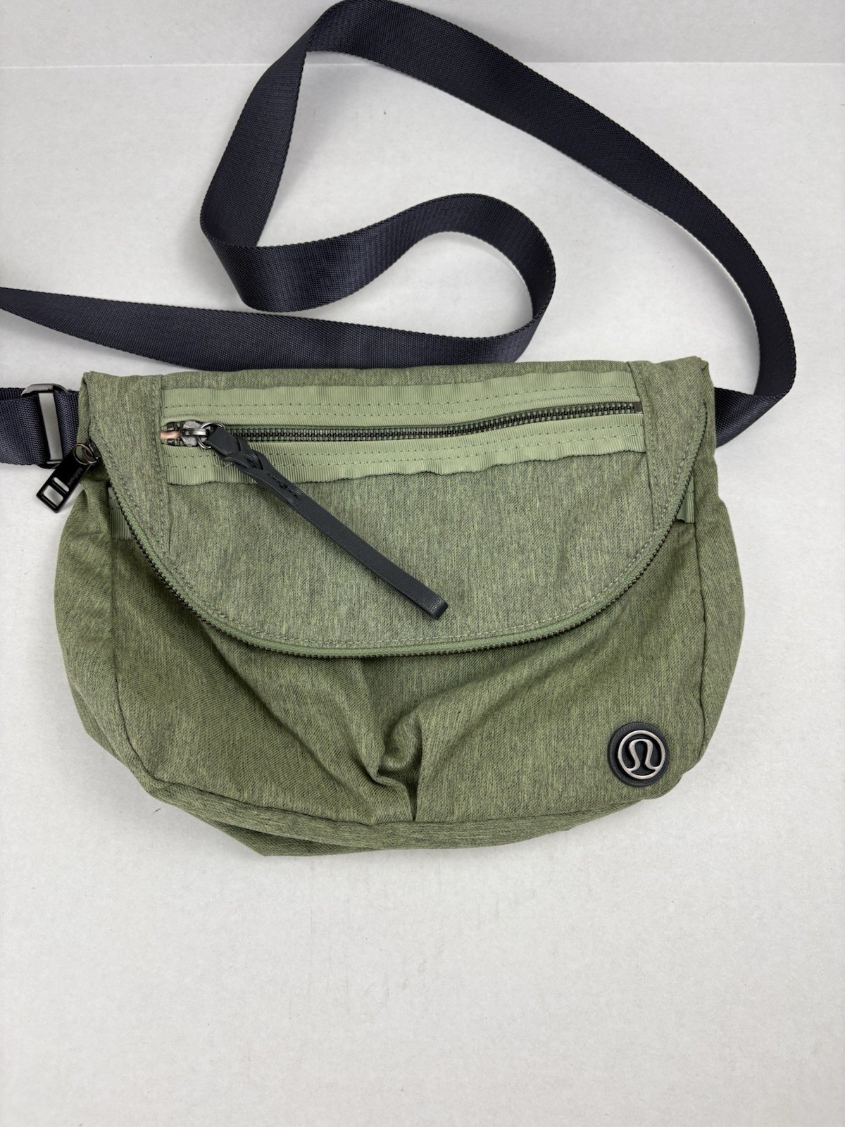 Lululemon All Night Festival Bag Fold-Over Original Green Crossbody
