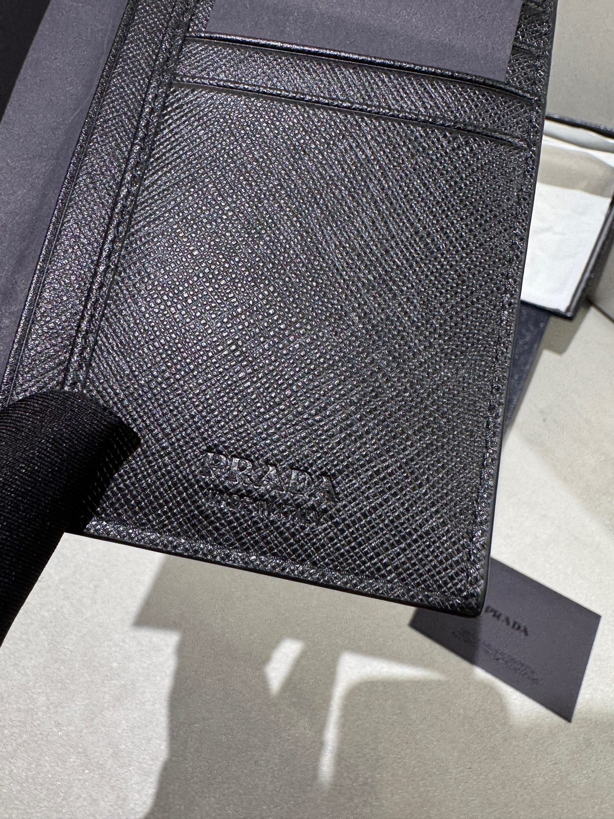 Prada Pre-Owned Authentic Long Wallet Black 2M0836-QME-F0216