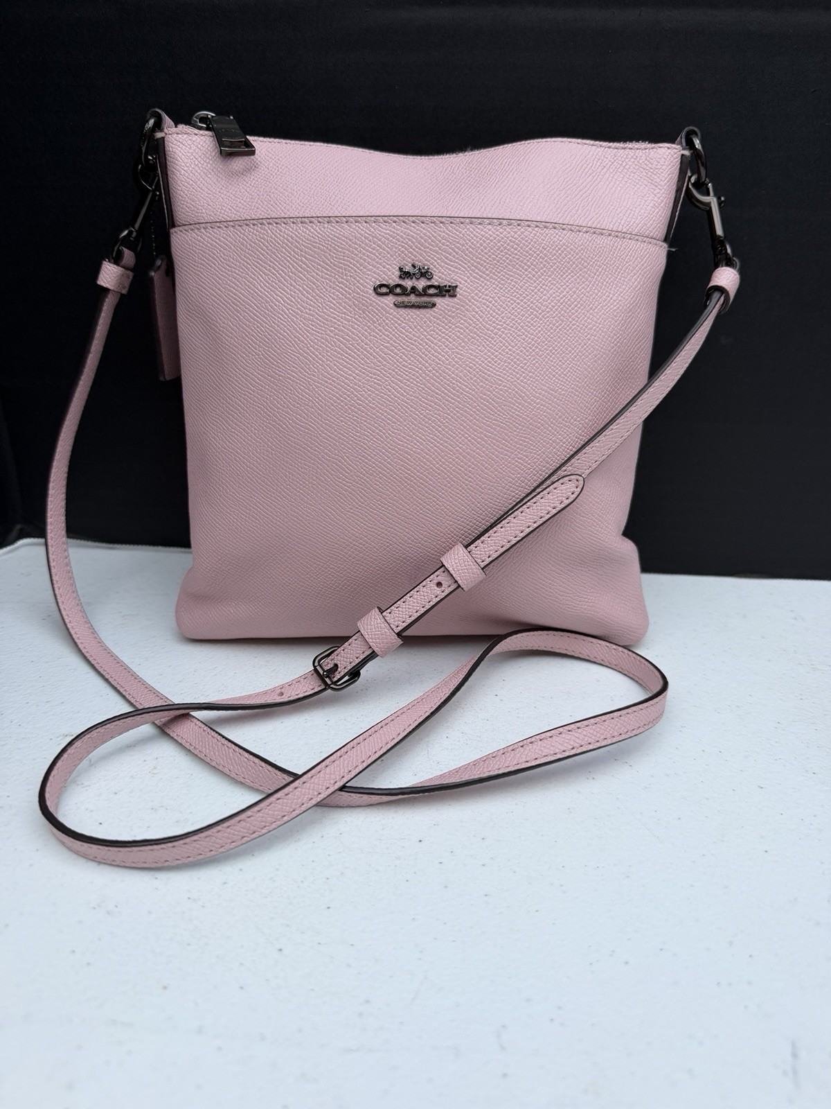 Coach Kitt Messenger Crossbody 41320 – Blush Pink Leather – Excellent