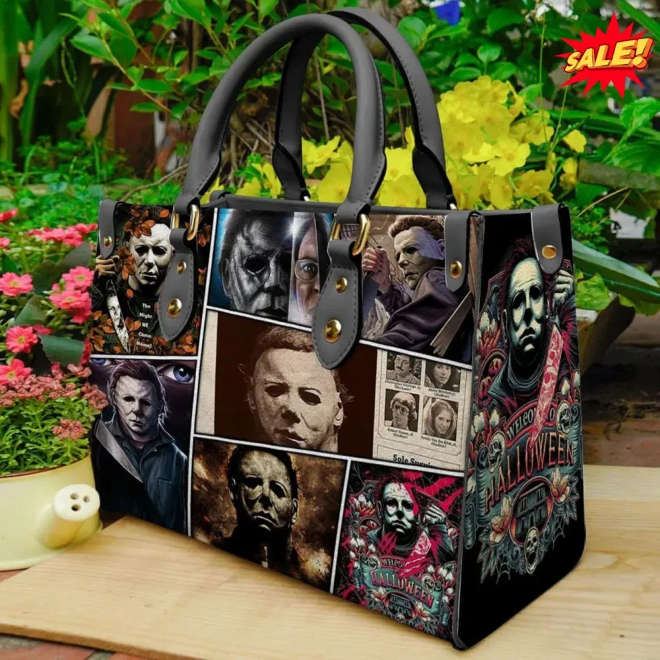 Halloween Leather Handbag, Michael Myers Women’s Handbag
