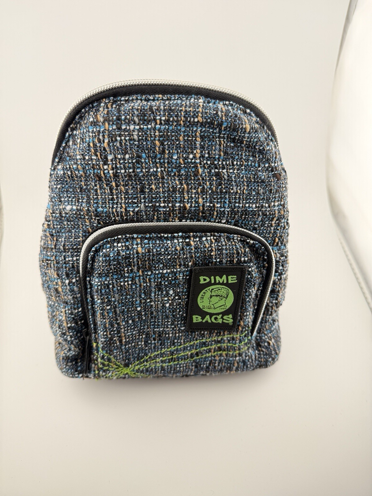 Dime Bags Club Kid Mini Backpack Hemp / Recycled Polyester Glass Blue