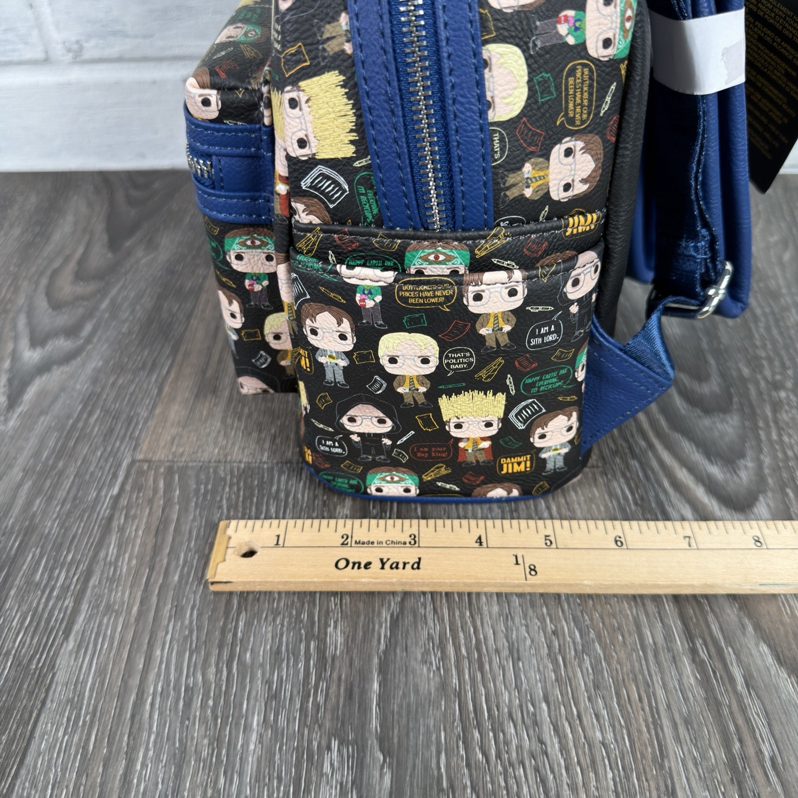 Loungefly The Office Dwight Shcrutte AOP Mini Backpack NBC Pop 2022 NWT