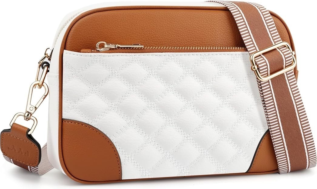 FYY Quilted Vegan Leather Crossbody – Designer Look, Everyday Ready, Lightweigh