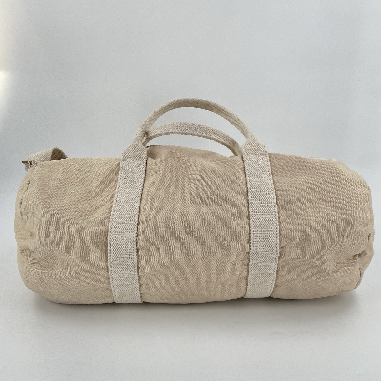 Brandy Melville Canvas Duffle Bag in Beige – Shoulder Strap Gym Travel John Galt