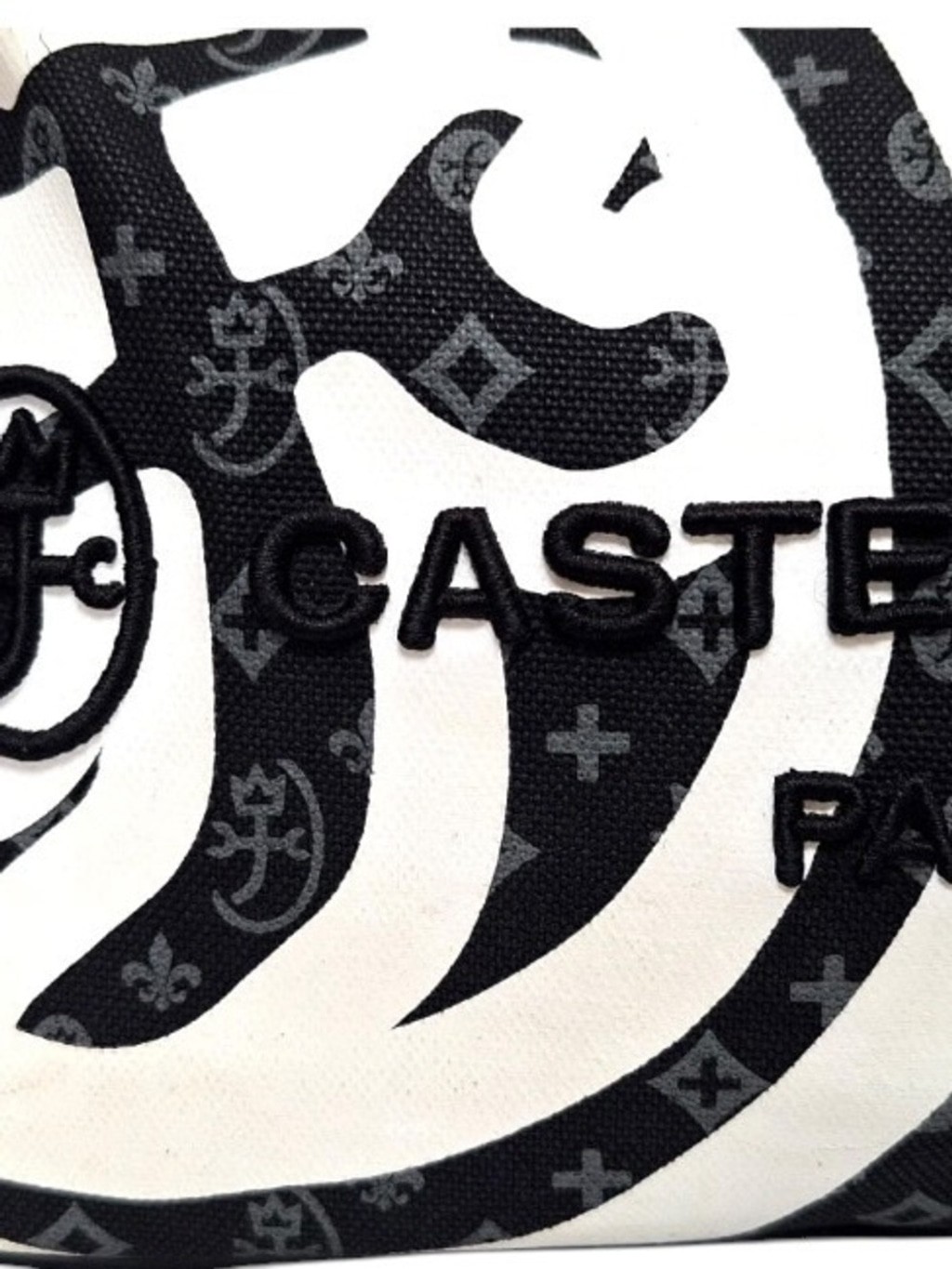Castelbajac Monogram Denim/ Leather Tote