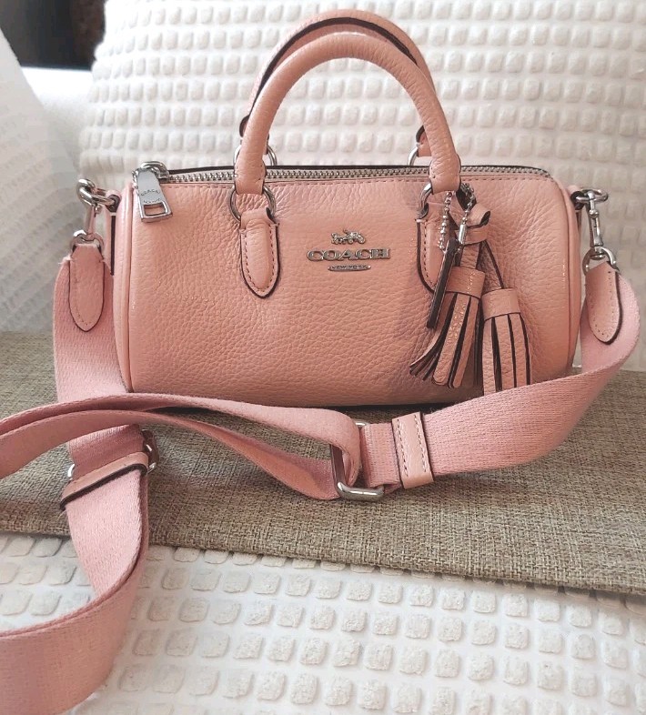 Coach Lacey Satchel Crossbody Bag in Peachy /Pink Adorable!