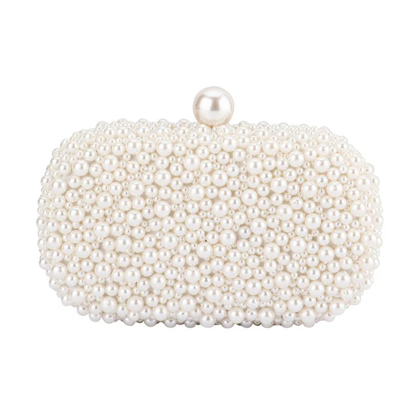 olga berg Valentina Pearl Clutch NEW