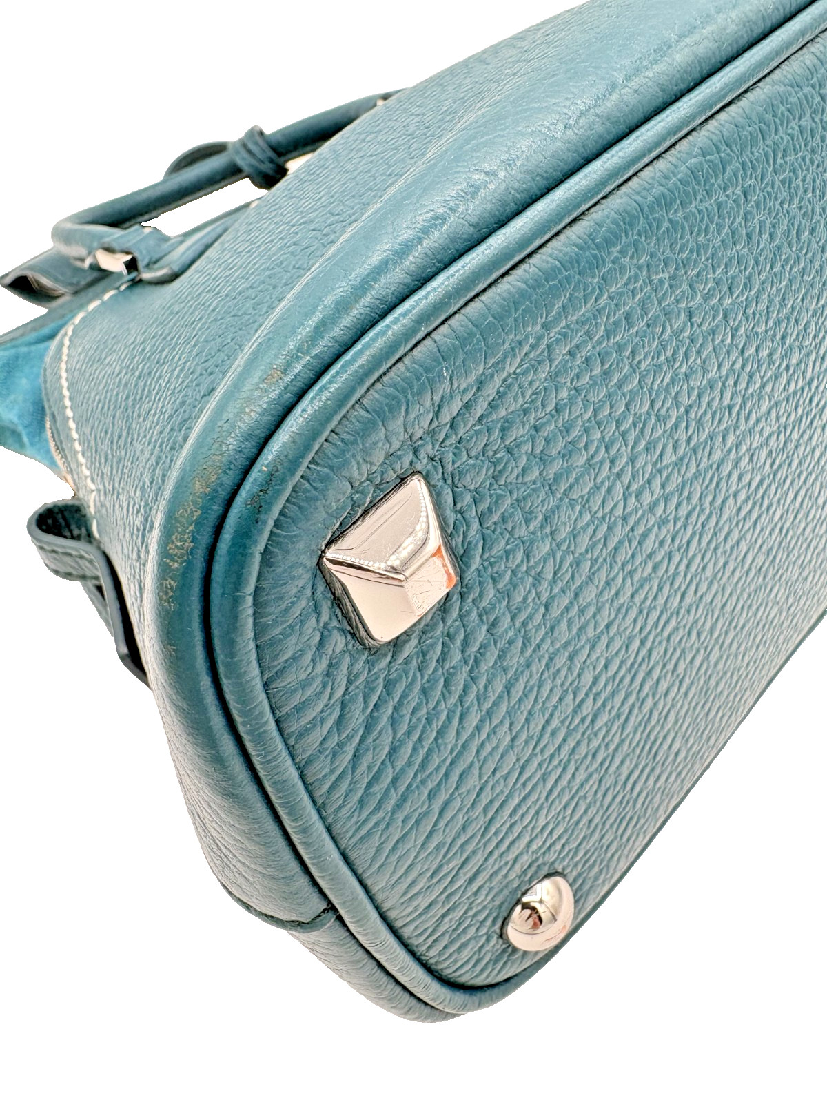 Maison Margiela 5AC Leather Handbag Shoulder Bag Teal Blue Green Made in Italy