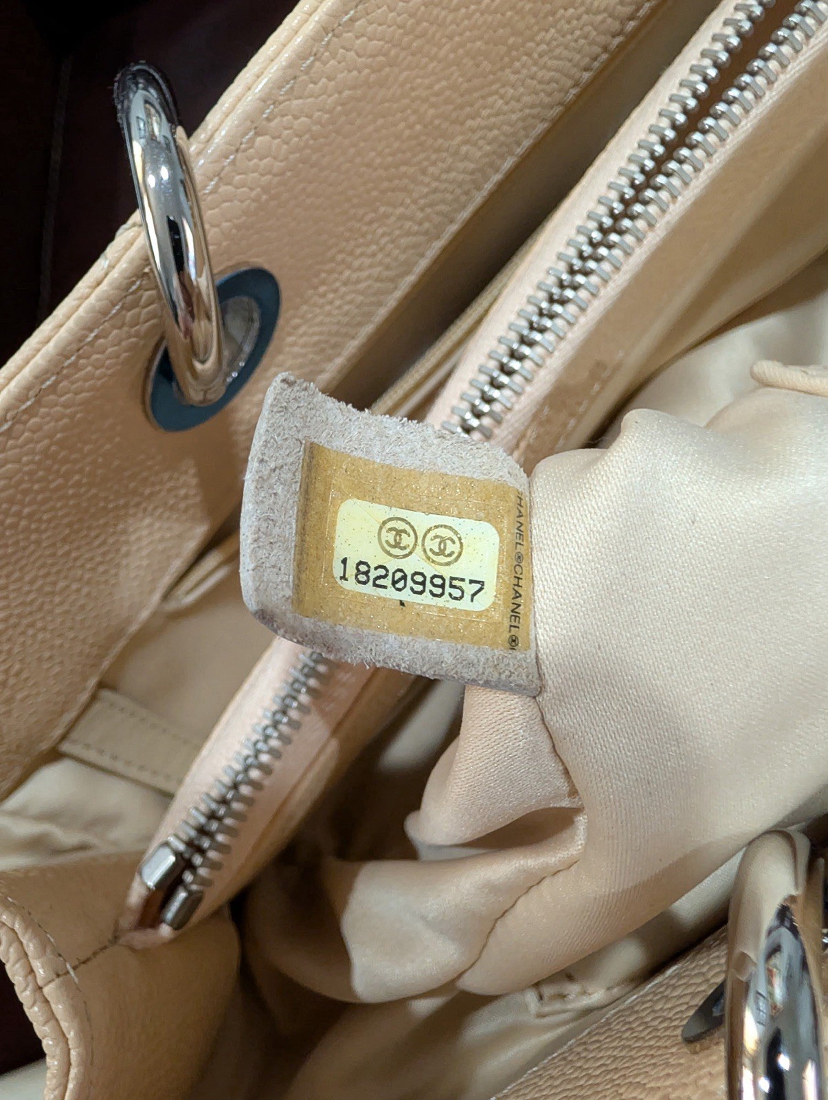 CHANEL Caviar Quilted Tote Bag GST