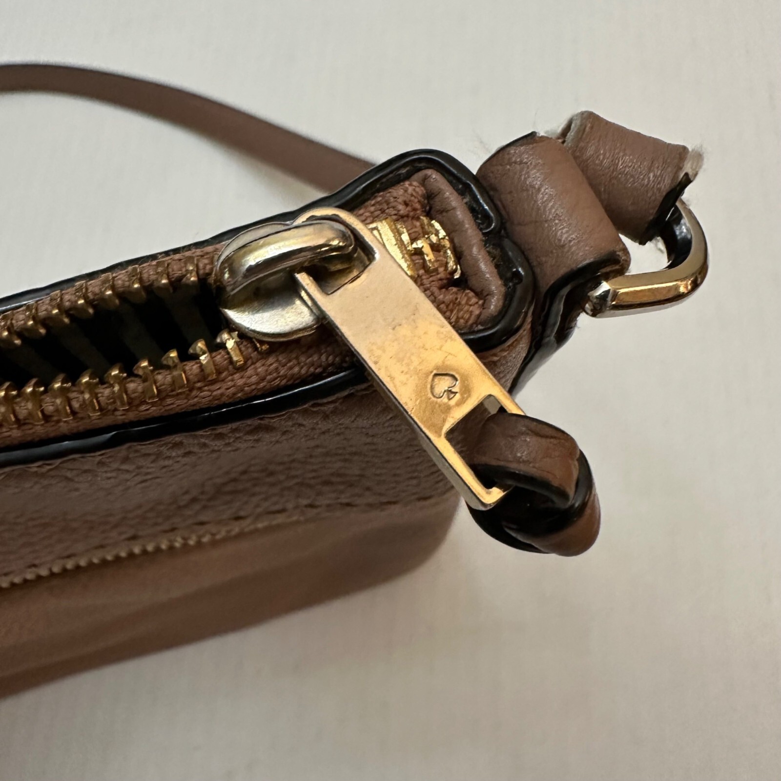Kate Spade Jackson Street Gabriele Crossbody Bag Brown Leather Adjustable Strap