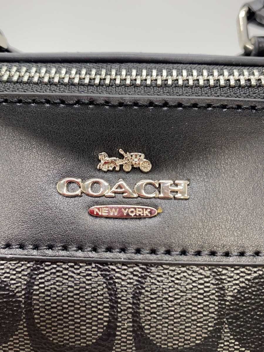 COACH Mini Bennett Satchel Signature Brown BLK