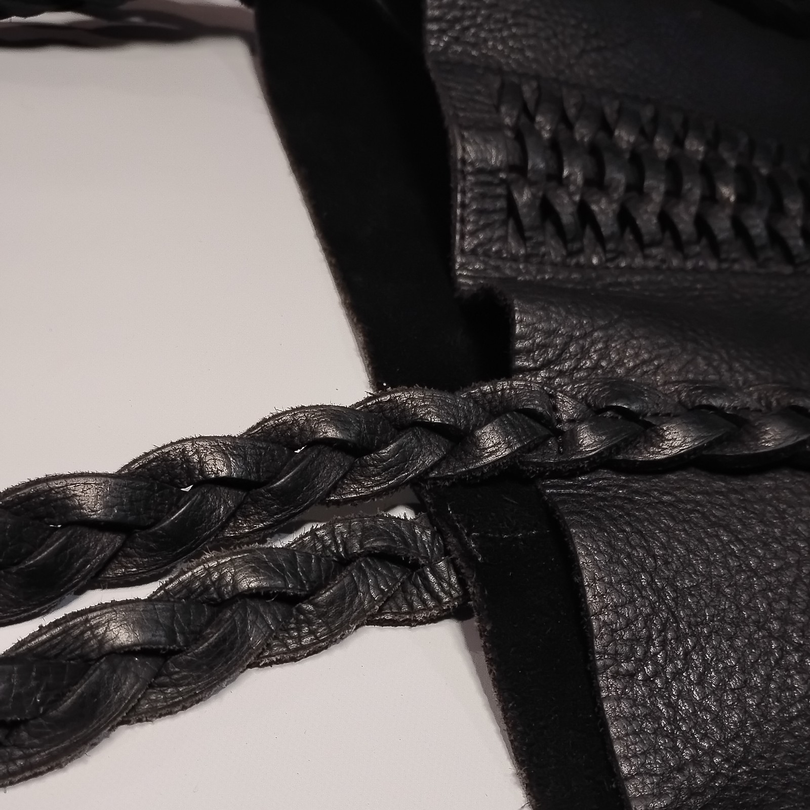 Urban Artisan Tote Bag Full Grain Leather, unique design heavy handmade purse