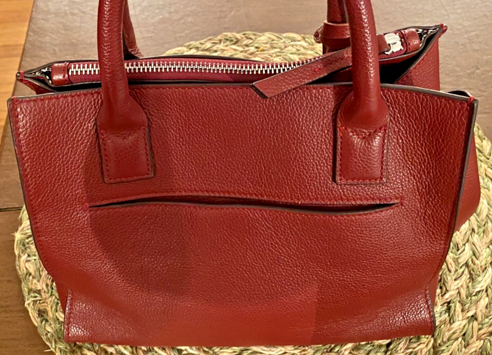 Brighton Interlok Flemming Chili Pepper Red Leather Tote Bag MSRP $465 Pre-owned