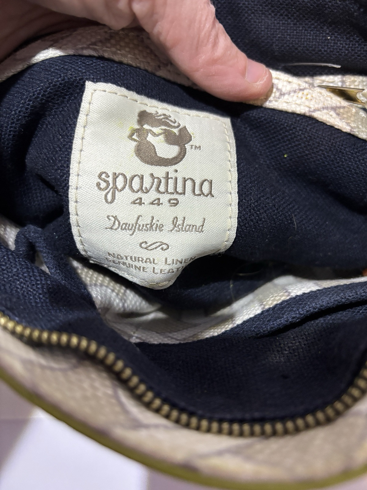 spartina 449 purse daufuskie island Lime Green And Tan