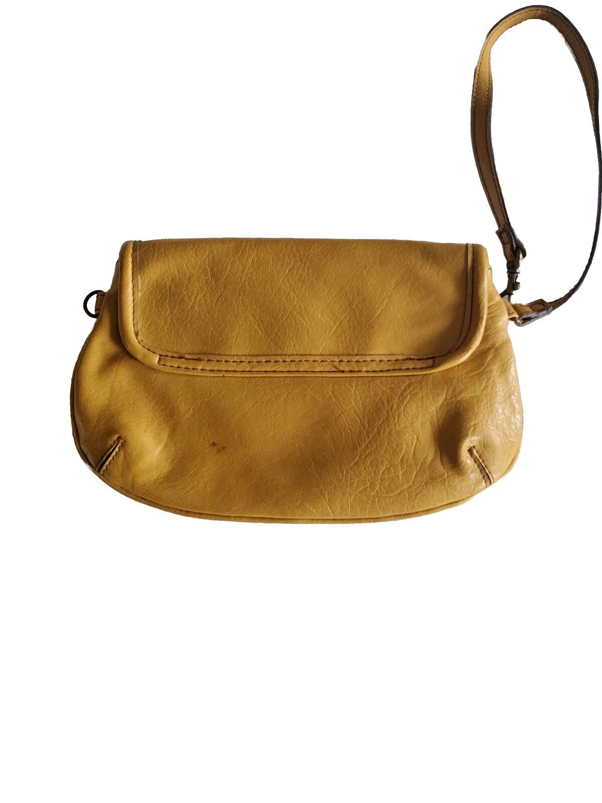 Liz Claiborne AXCESS Vintage Wristlet Small Rust Copper Faux Leather Bag Y2K