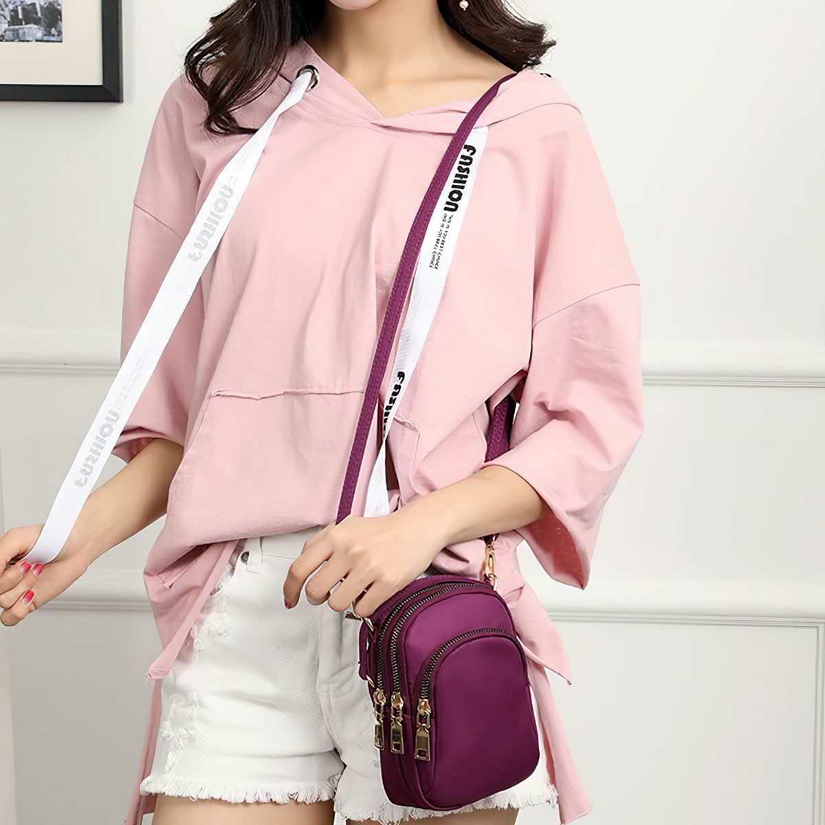 Small Cell Phone Purse Wallet Handbag Case Women Shoulder Bag Cross-body Pouch