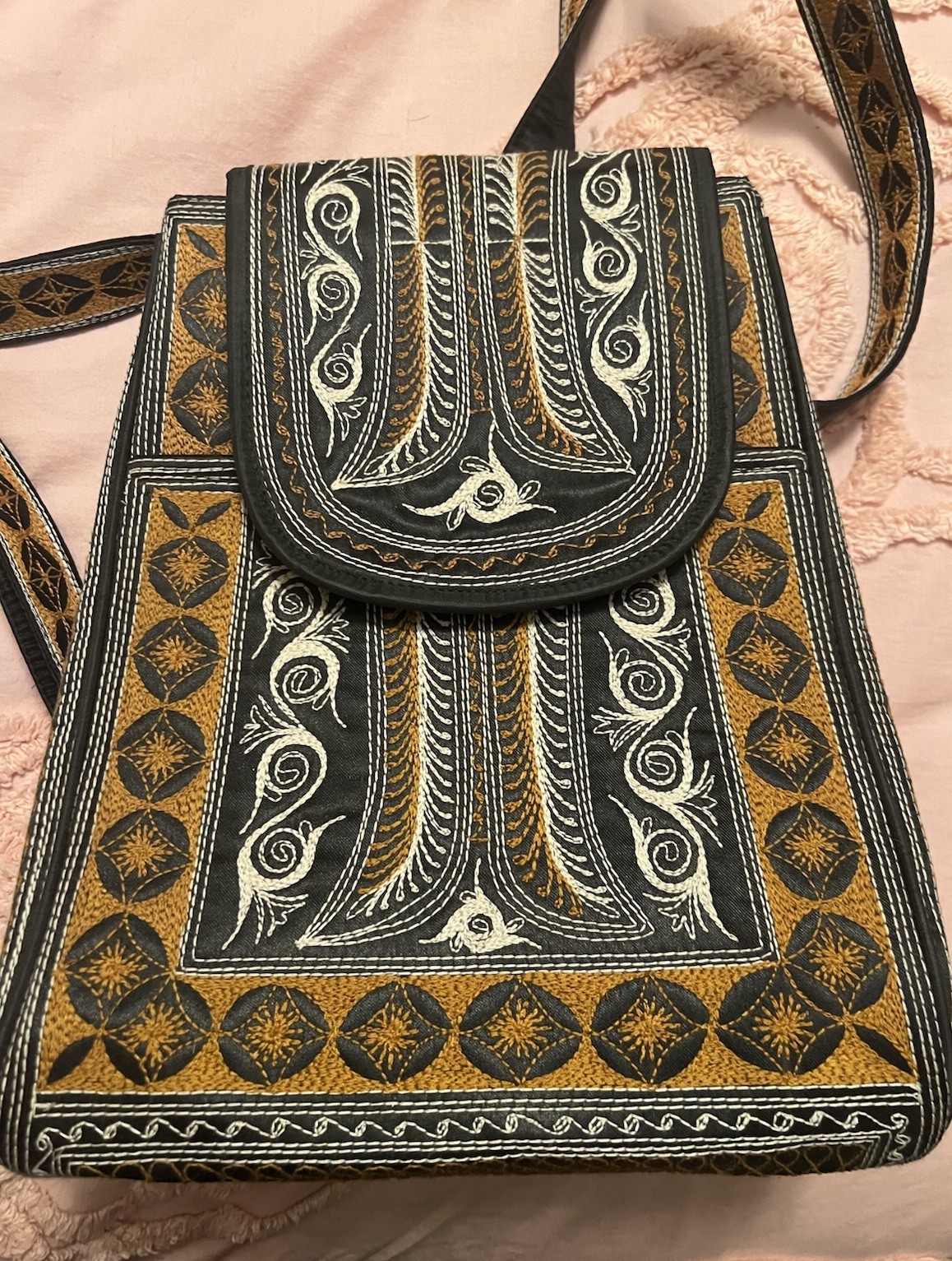 Banda Bags Embroidered Backpack Purse