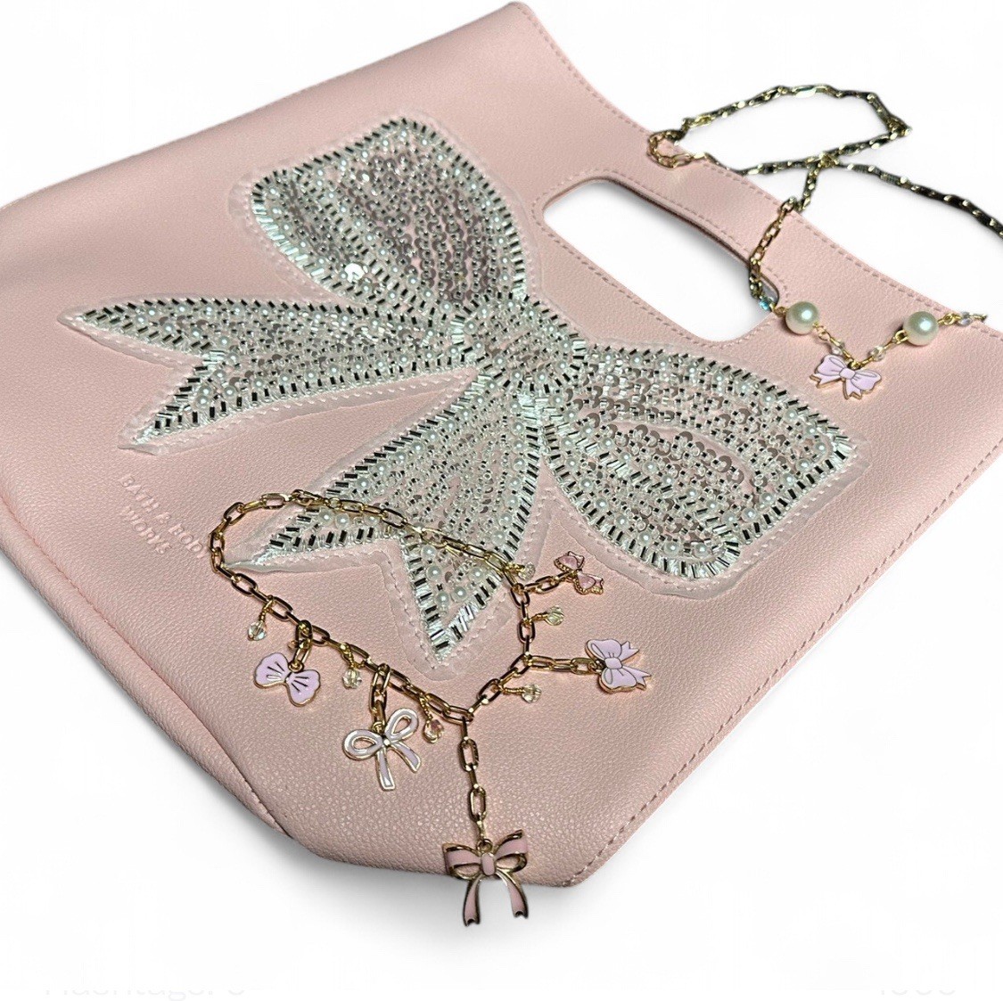 Bath And Bodyworks Bow Bag And Artisan Jewelry Gift Set